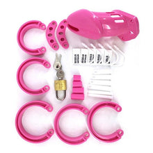 Load image into Gallery viewer, Pink Plastic Chastity Cage CB-6000