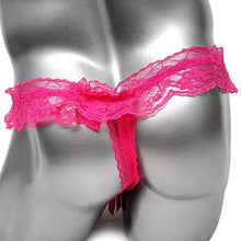 Load image into Gallery viewer, Lace & Bows Sissy Thong