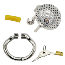 Load image into Gallery viewer, Stainless Steel Honeycomb Chastity Device