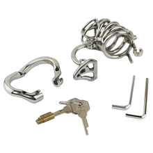 Load image into Gallery viewer, Spiked Metal Chastity Device 2.76 inches long