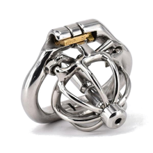 Load image into Gallery viewer, Stretched and Spiked Male Chastity Device 1.73 inches long