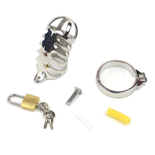 Load image into Gallery viewer, The Sexless Inn Keeper Metal Chastity Device 3.35 inches long
