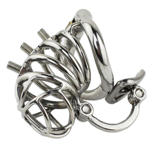 Load image into Gallery viewer, Spiked Metal Chastity Device 2.76 inches long