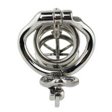 Load image into Gallery viewer, Spiked Metal Chastity Device 2.76 inches long