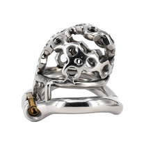 Load image into Gallery viewer, Nut Case Metal Chastity Device 2.01 inches long