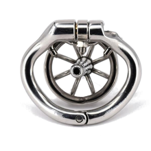Load image into Gallery viewer, Stretched and Spiked Male Chastity Device 1.73 inches long