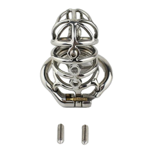 Load image into Gallery viewer, Spiked Metal Chastity Device 2.76 inches long