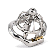 Load image into Gallery viewer, Stretched and Spiked Male Chastity Device 1.73 inches long