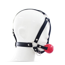 Load image into Gallery viewer, Mouth Gag Harness Leather Bondage