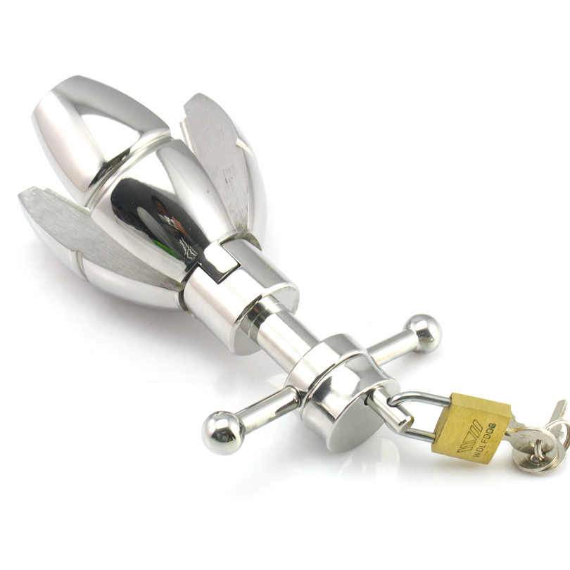 The Stretcher Locking Butt Plug  CHASTITY CAGE CO