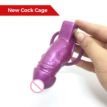 Load image into Gallery viewer, Mistress Shiny Penis Chastity Cage