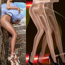 Load image into Gallery viewer, Sexy Shiny Glossy Stocking Oil Pantyhose Tights