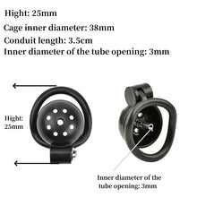 Load image into Gallery viewer, New Male Chastity Cage with 5 Size Penis Rings