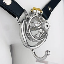 Load image into Gallery viewer, New Five-star Wheel Forging Chastity Cage With Belt
