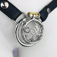 Load image into Gallery viewer, New Five-star Wheel Forging Chastity Cage With Belt