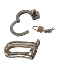Load image into Gallery viewer, Metal Chastity Cage 3.35 inches long