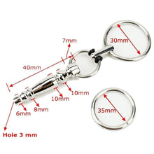 Load image into Gallery viewer, Hollow Stainless Penis Plug With Cock Ring