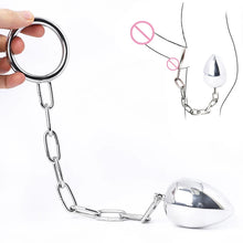 Load image into Gallery viewer, Stainless Steel Anal Plug With Cock Ring