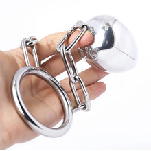 Load image into Gallery viewer, Stainless Steel Anal Plug With Cock Ring