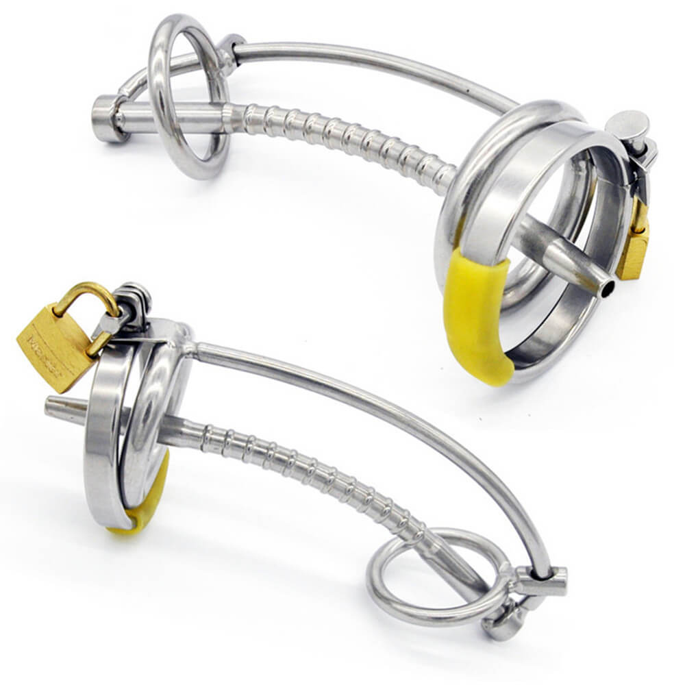 Stainless Steel Cock Ring Penis Ring Lock CHASTITY CAGE CO Stainless Steel Cock Ring Penis Ring Lock CHASTITY CAGE CO