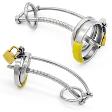 Load image into Gallery viewer, Stainless Steel Cock Ring Penis Ring Lock