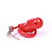 Load image into Gallery viewer, Sissy in Pink Resin Chastity Cage 1.89 and 2.35 inches long
