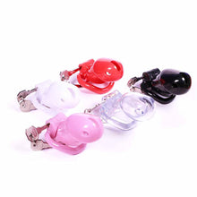 Load image into Gallery viewer, Sissy in Pink Resin Chastity Cage 1.89 and 2.35 inches long