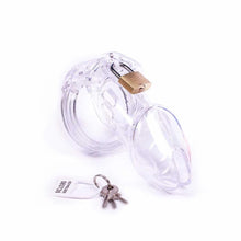 Load image into Gallery viewer, Plastic Chastity Cage 3.35 inches and 3.94 inches long