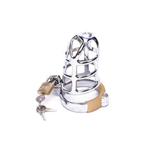 Load image into Gallery viewer, Caught in Her Web Metal Chastity Cage 2.76 inches long (All 3 Rings Included!)