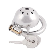 Load image into Gallery viewer, Small Metal Chastity Device 0.98 inch long