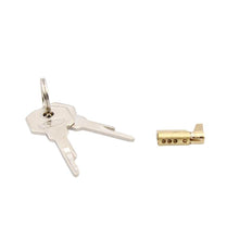 Load image into Gallery viewer, Premium Quality Stainless Steel Lock and Key Set for Hinged Type Chastity Cages