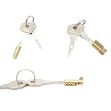 Load image into Gallery viewer, Premium Quality Stainless Steel Lock and Key Set for Hinged Type Chastity Cages
