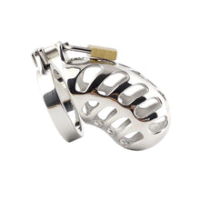 Load image into Gallery viewer, Stainless Steel Rattlesnake Metal Chastity Device 2.36 inches long