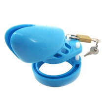 Load image into Gallery viewer, Blue Plastic Cock Cage 3.15 inches and 3.94 inches long