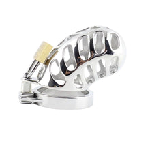 Load image into Gallery viewer, Stainless Steel Rattlesnake Metal Chastity Device 2.36 inches long