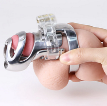 Load image into Gallery viewer, Detachable Prince Albert Lock Chastity Cage