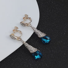 Load image into Gallery viewer, ANNE Crystal Clip On Earrings
