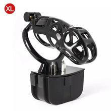 Load image into Gallery viewer, Black Electric Shock Mamba Chastity Cage
