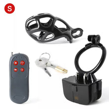 Load image into Gallery viewer, Black Electric Shock Mamba Chastity Cage