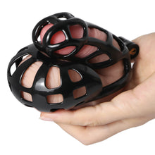 Load image into Gallery viewer, Black Mamba Chastity Cage With Balls Cage