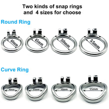 Load image into Gallery viewer, Button Ding Flat Chastity Lock With Spikes