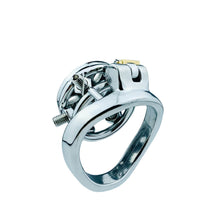 Load image into Gallery viewer, Button Ding Flat Chastity Lock With Spikes