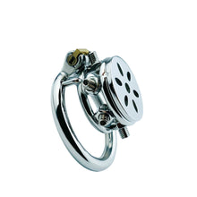 Load image into Gallery viewer, Button Ding Flat Chastity Lock With Spikes