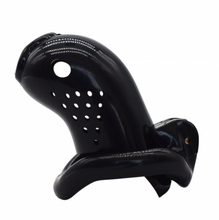 Load image into Gallery viewer, CC41 Breathable Plastic Chastity Cage 3.99 Inches Long (All 4 Rings Included)