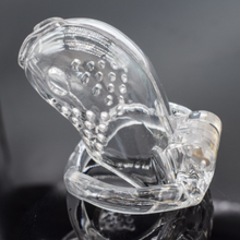 Load image into Gallery viewer, CC41 Breathable Plastic Chastity Cage 3.99 Inches Long (All 4 Rings Included)