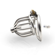 Load image into Gallery viewer, CC31 Stainless Steel Stealth Lock Male Chastity Device with Urethral Catheter