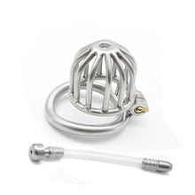 Load image into Gallery viewer, CC31 Stainless Steel Stealth Lock Male Chastity Device with Urethral Catheter