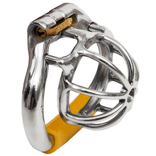 Load image into Gallery viewer, CC34 Ergonomic Stainless Steel Stealth Lock Male Chastity Device