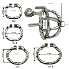 Load image into Gallery viewer, CC34 Ergonomic Stainless Steel Stealth Lock Male Chastity Device