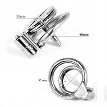 Load image into Gallery viewer, CC71 Stainless Steel Flat Chastity Cage